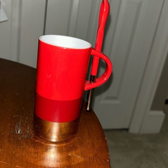 Starbucks 2014 Holiday Coffee Tea Espresso Mug with Spoon - Picture 1 of 1
